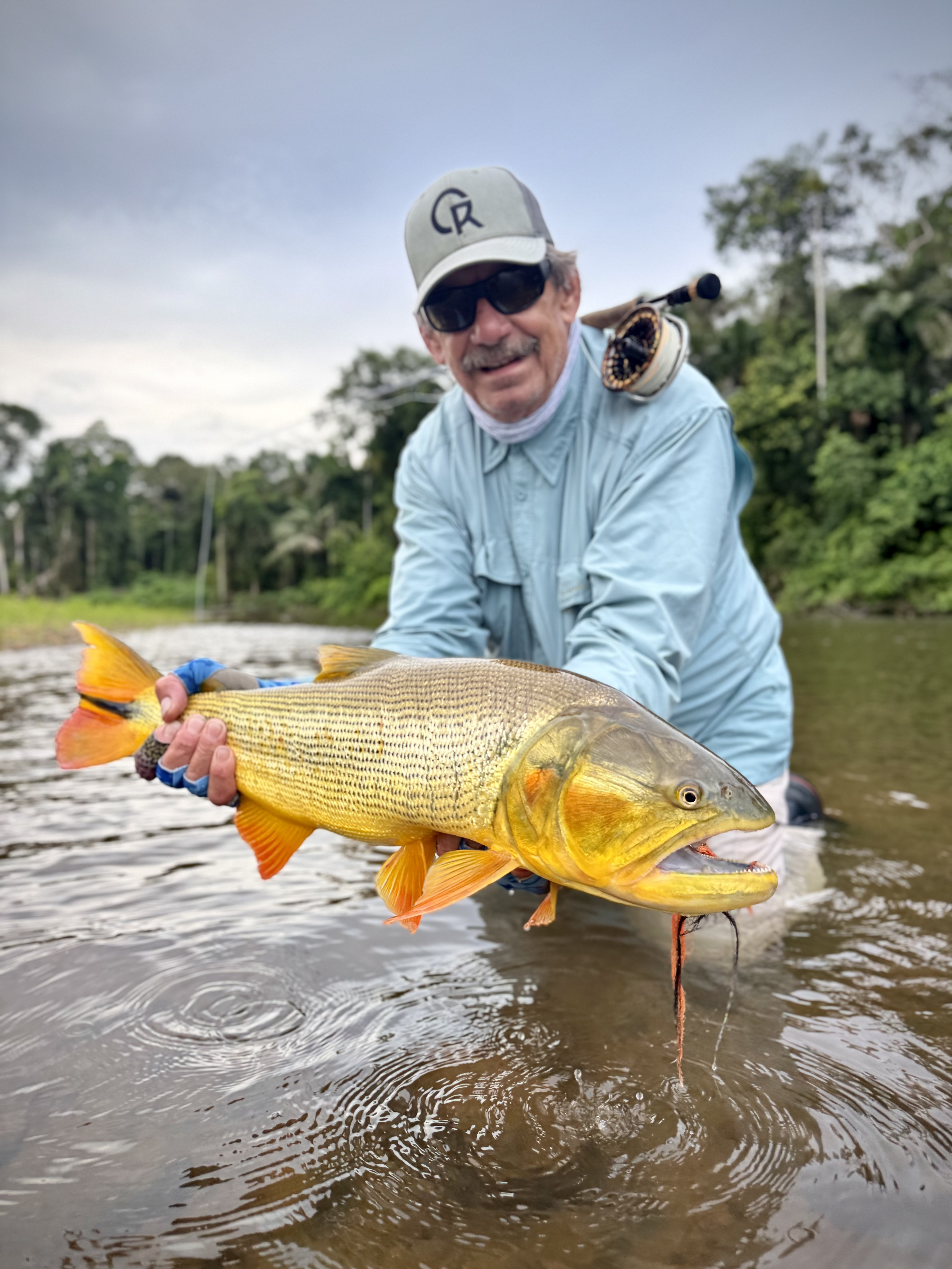 Scott with one of the dorado from his closing session