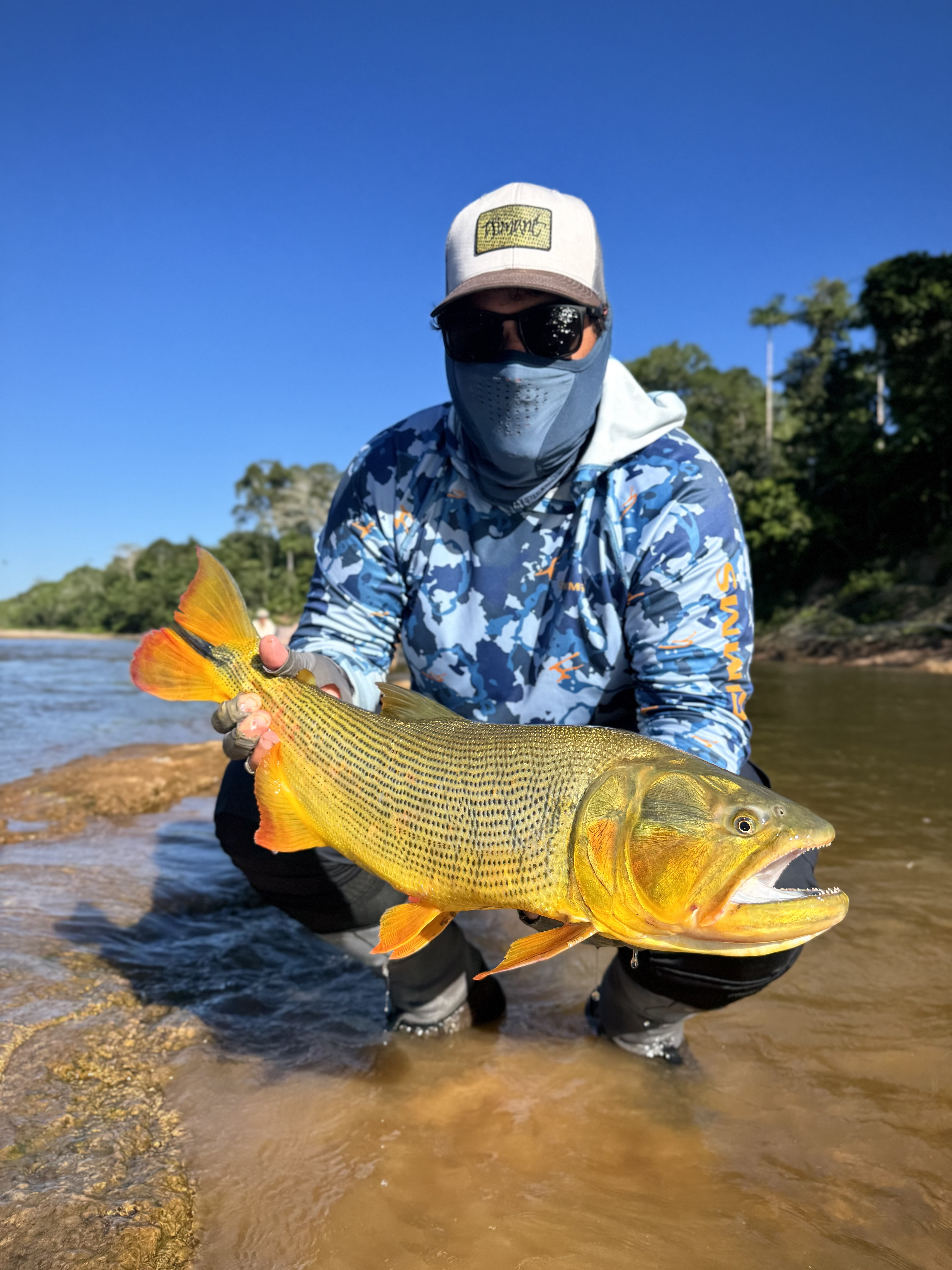 Carlos with one of the dorado from the hunting situations he came back for