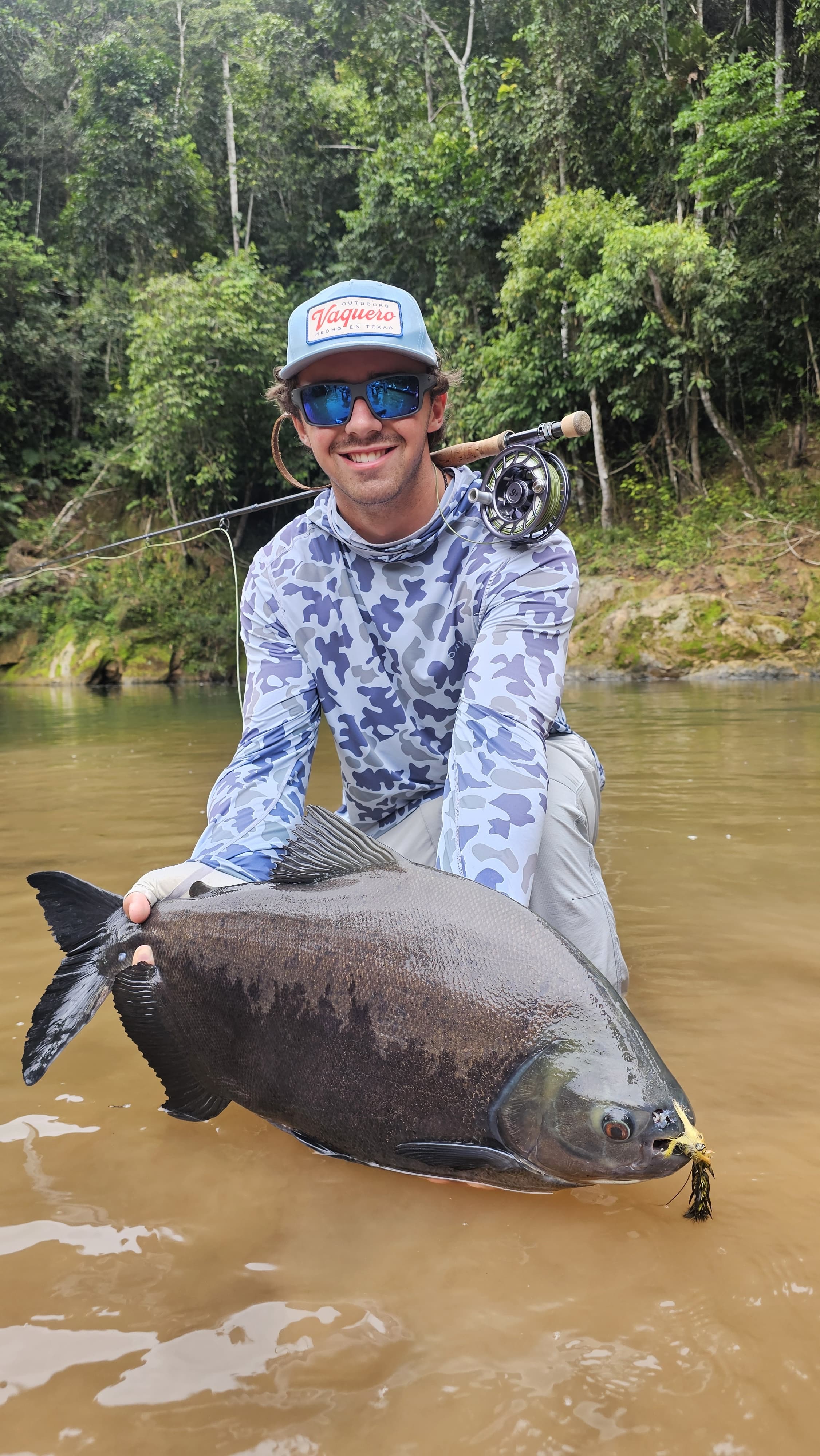A large pacú landed on the Upper Agua Negra