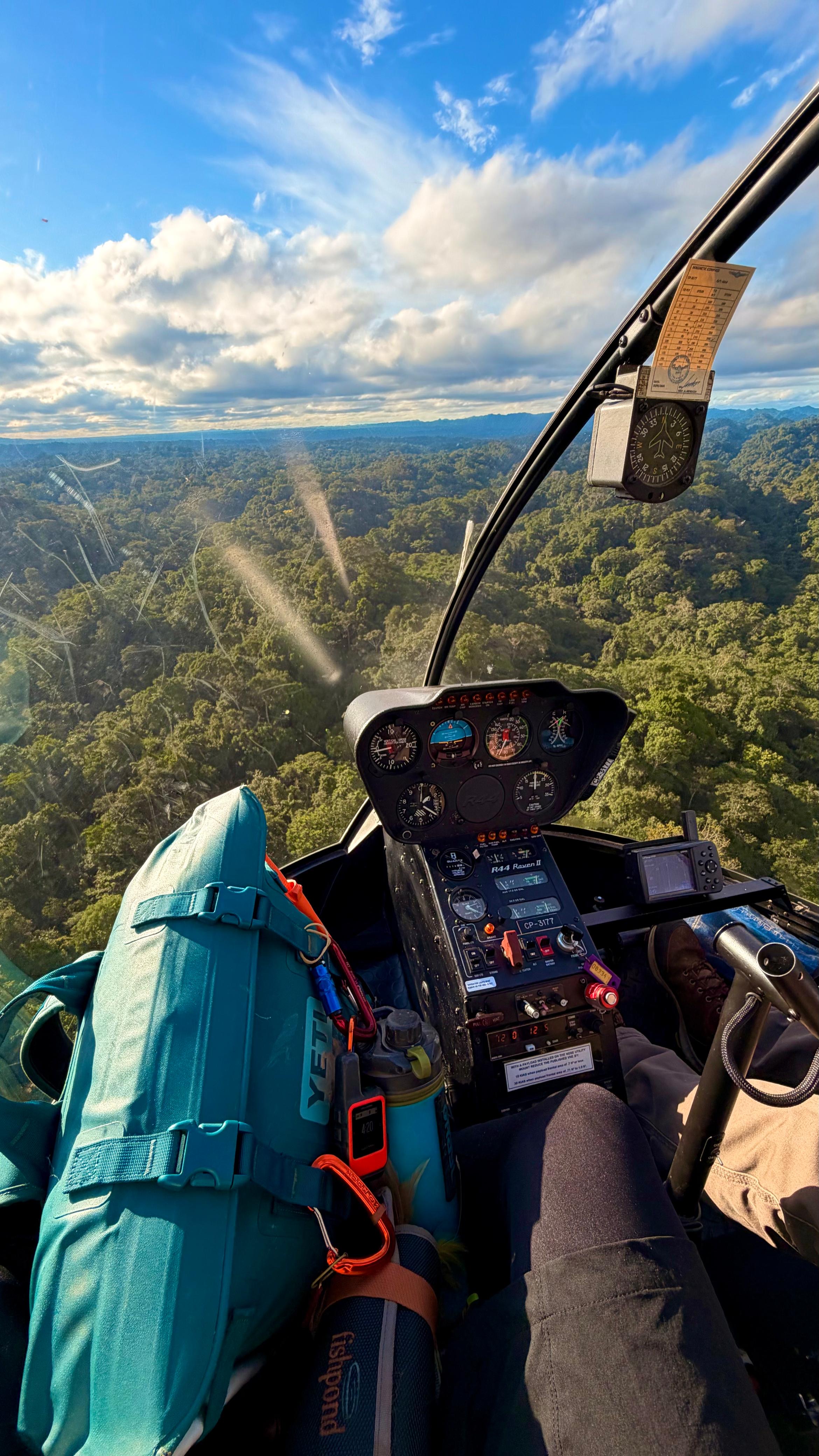 Sunshine through the Helicopter