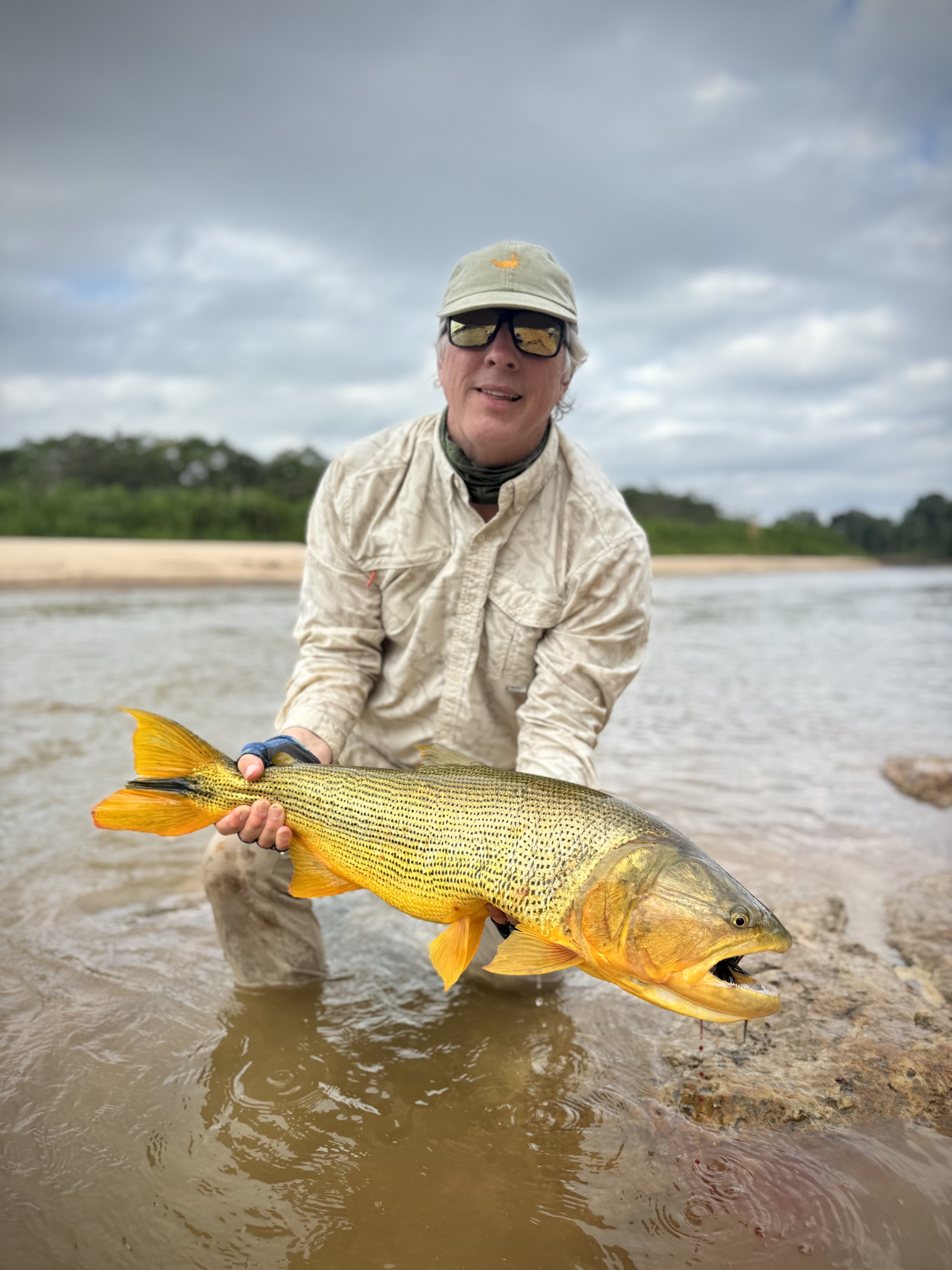 Chris's biggest dorado, landed from the very same pool