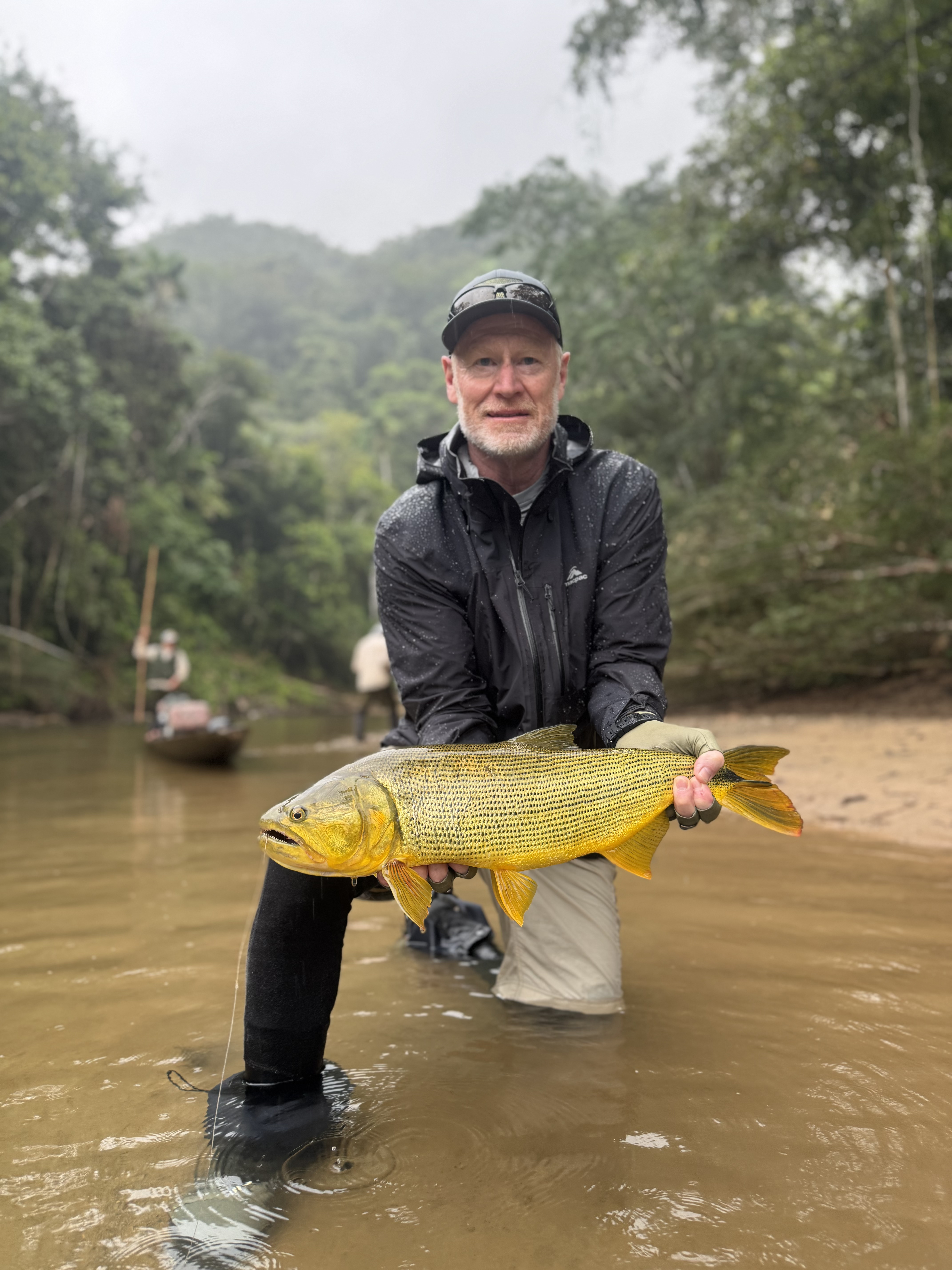 The overnight camp deep in the Amazon during Chris's stay on the river