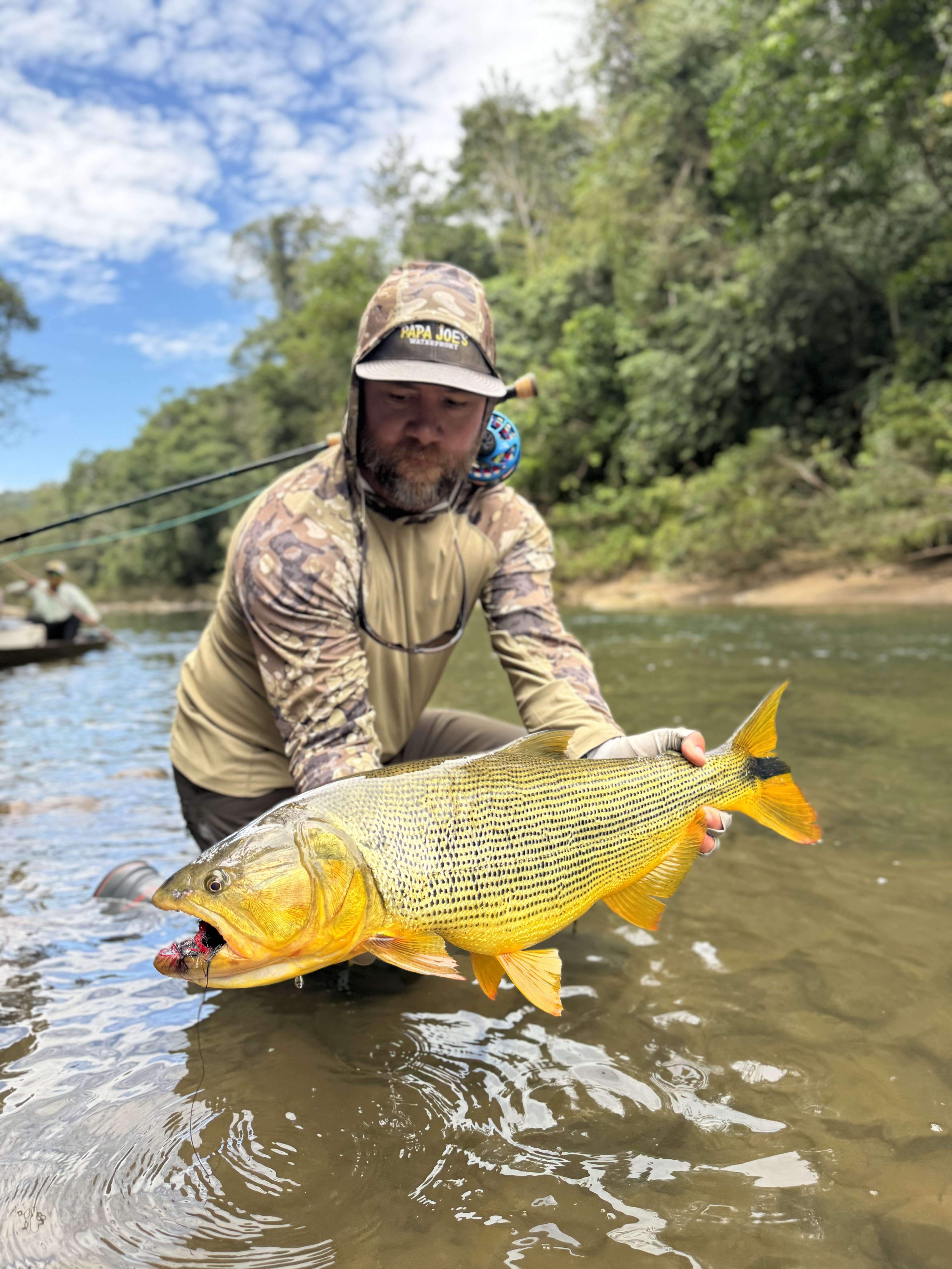 Chipp's dorado, the largest of the week, landed during a feeding frenzy