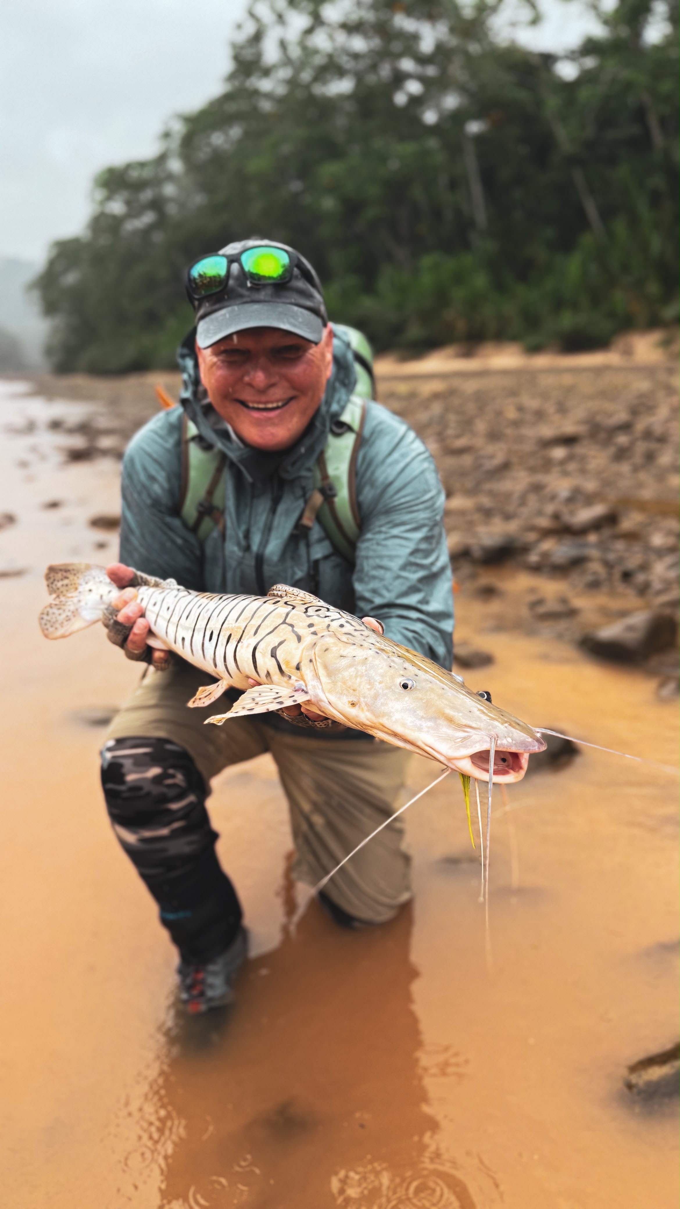 Dave's unexpected surubí, taken on a blind cast at Pluma