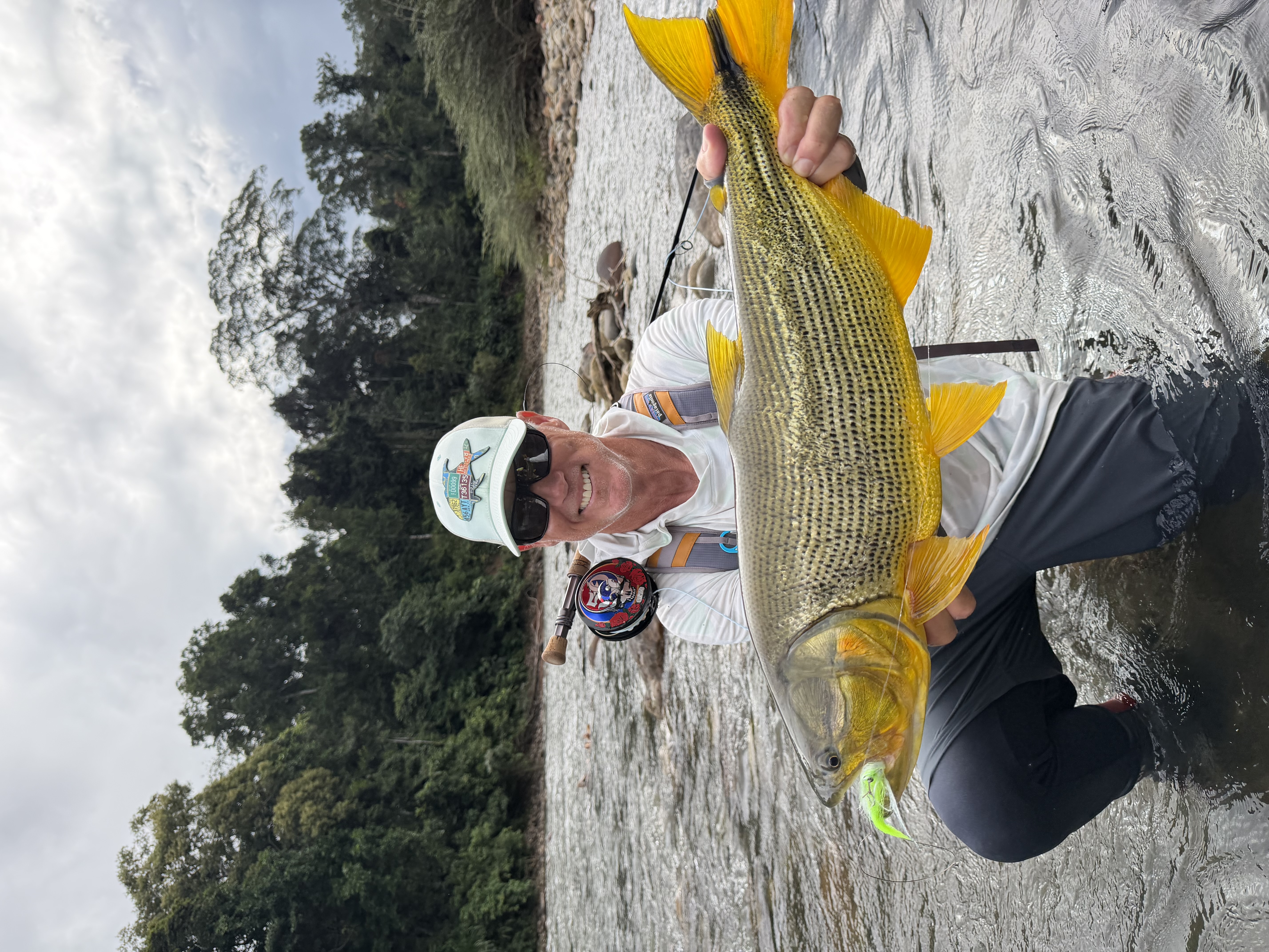 Quality pacú and dorado landed under challenging water conditions at Pluma