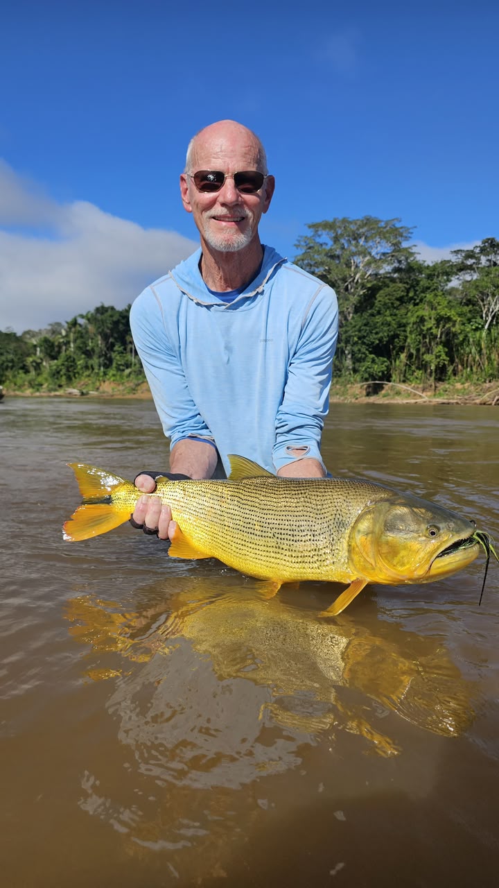 Larry's dorado, the largest fish of the week, from the Agua Negra