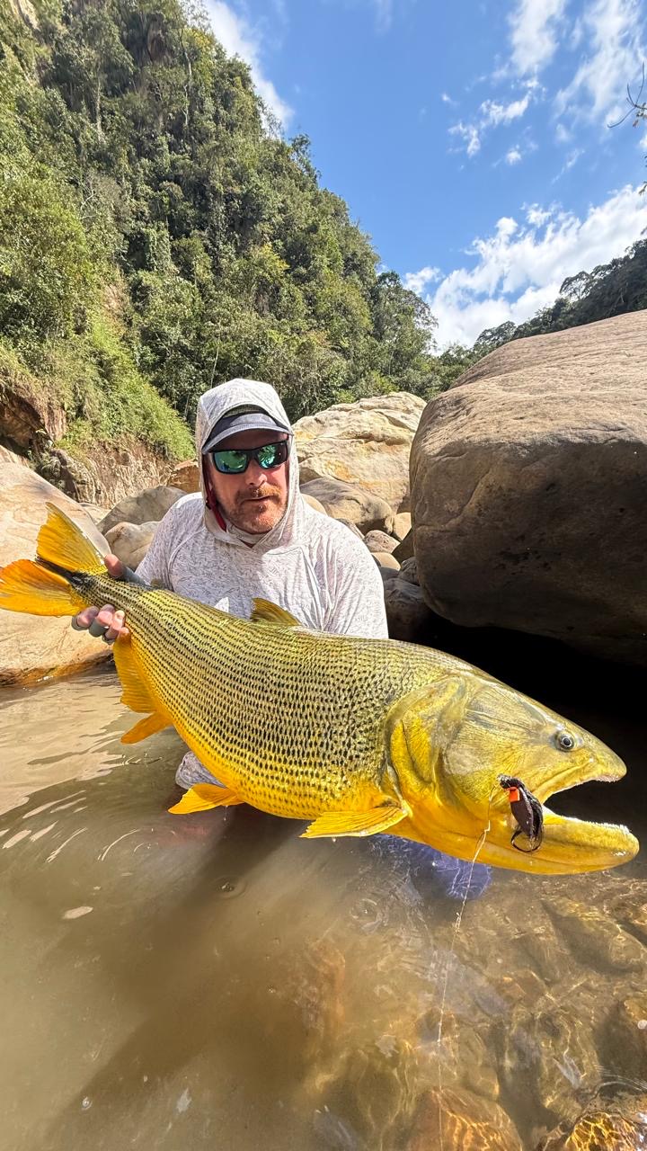 Ryan's large dorado, taken on a rat imitation