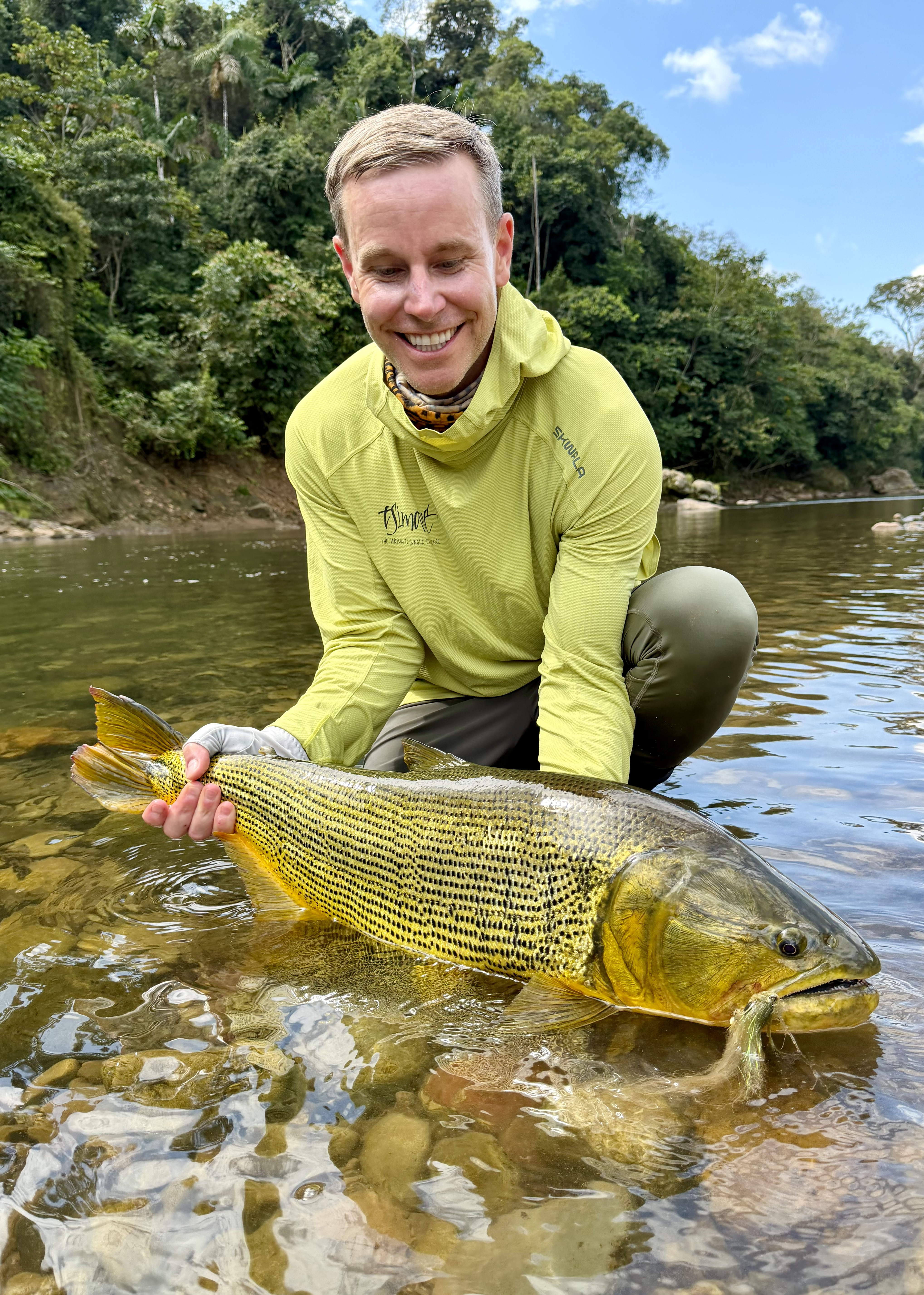 James with his exceptional 20-pound dorado