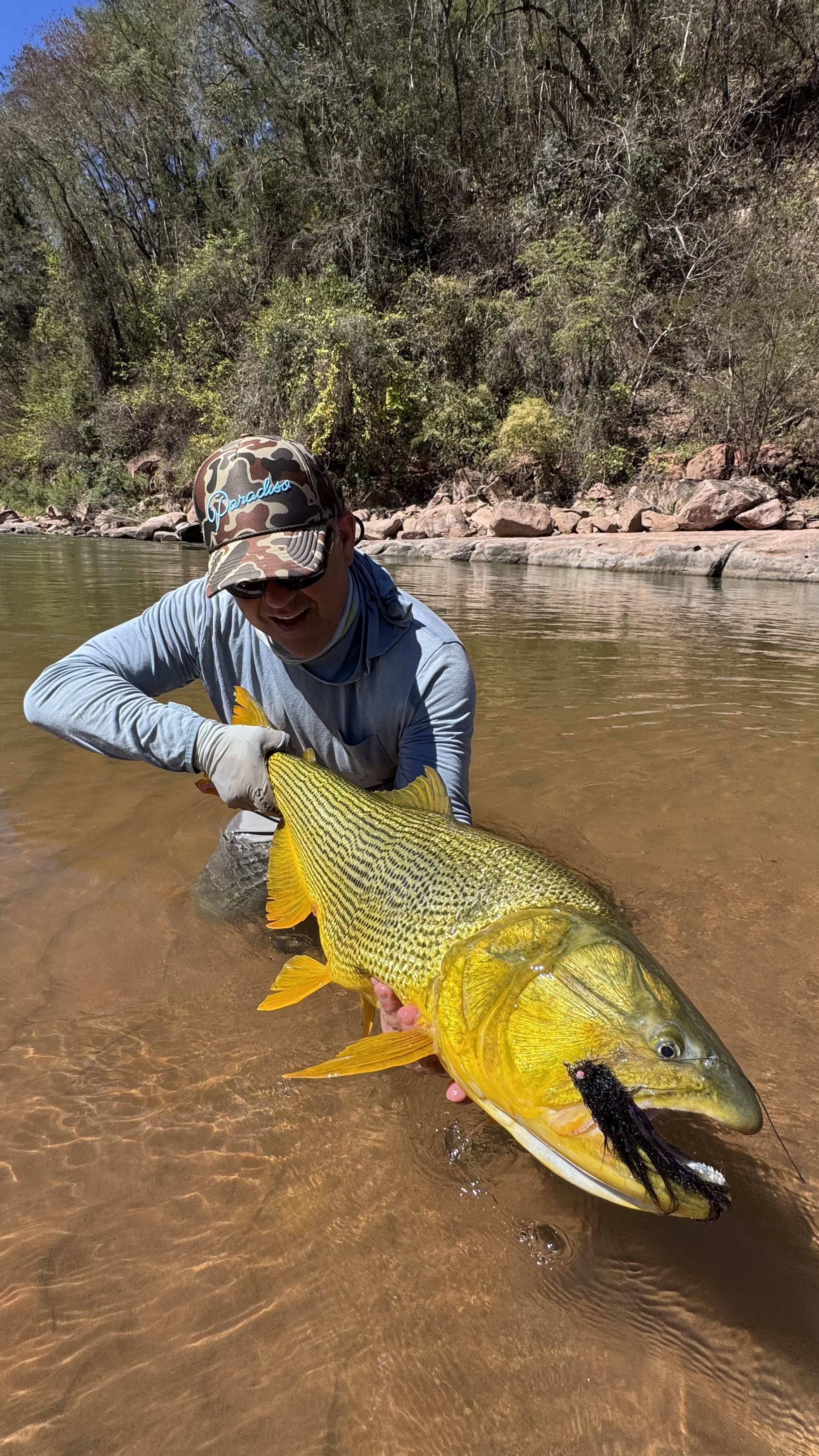 Matt with his dorado on the opening day