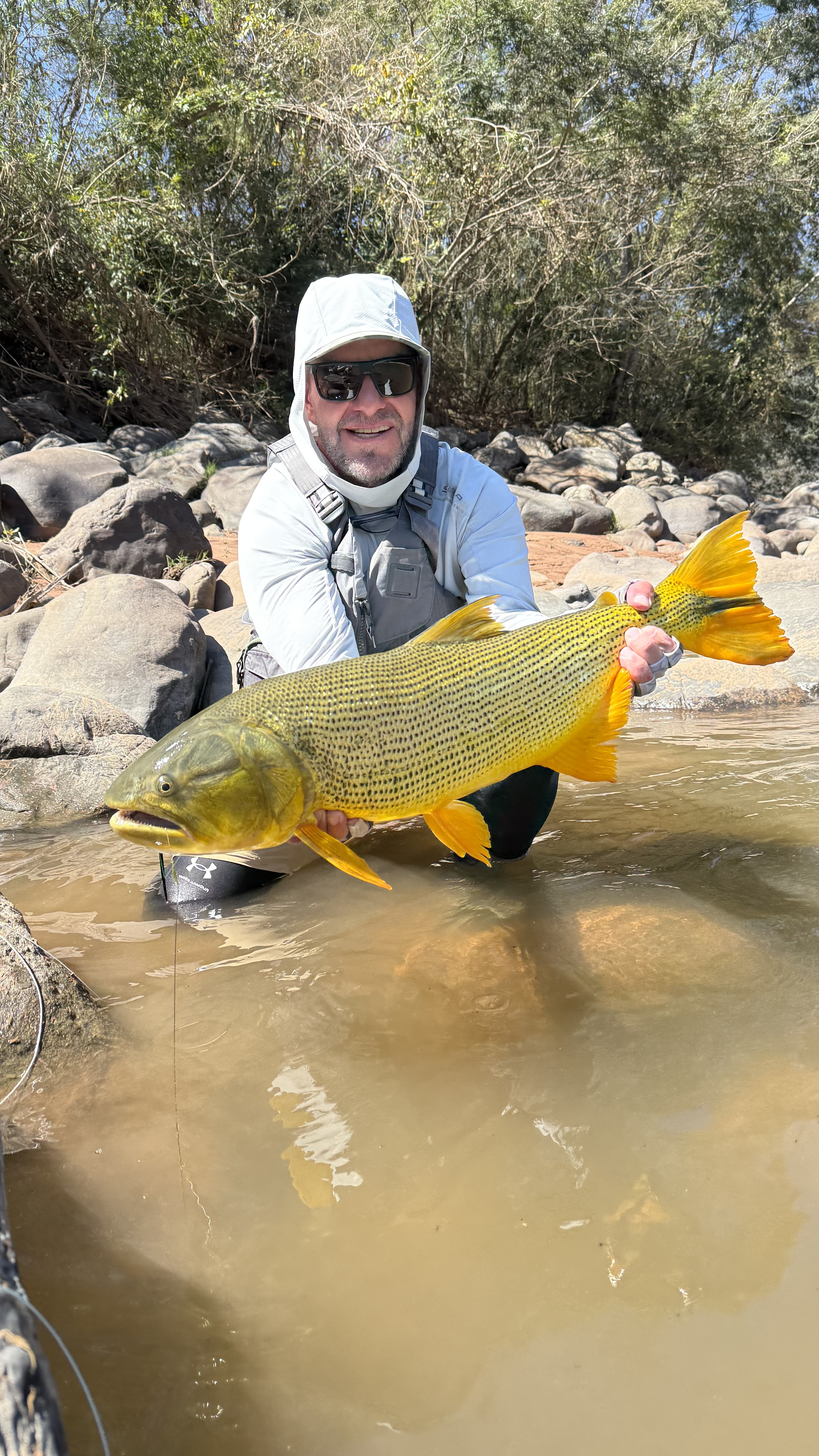 Nate with his dorado on the third day