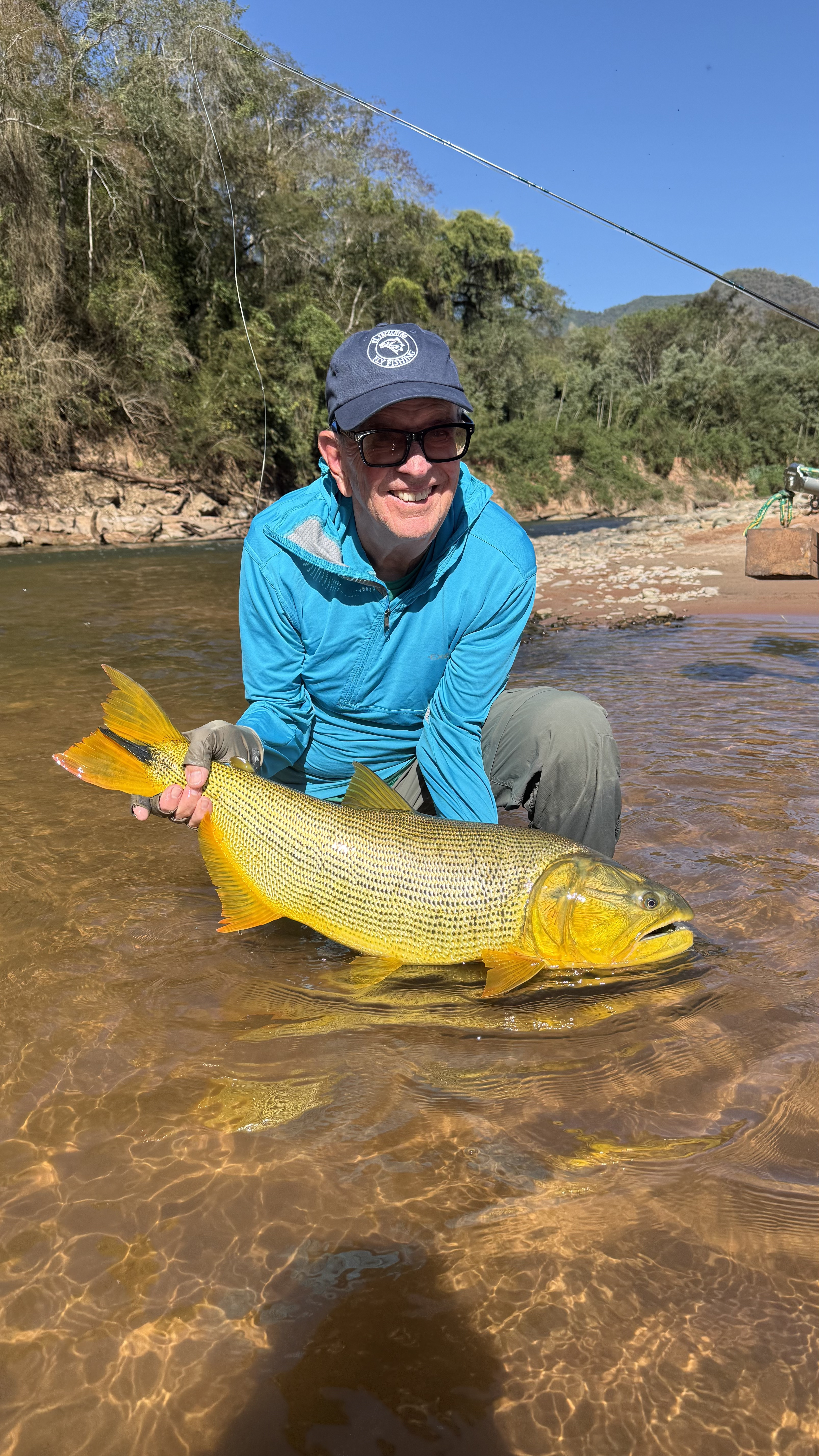 Don with one of the dorado of the fourth day