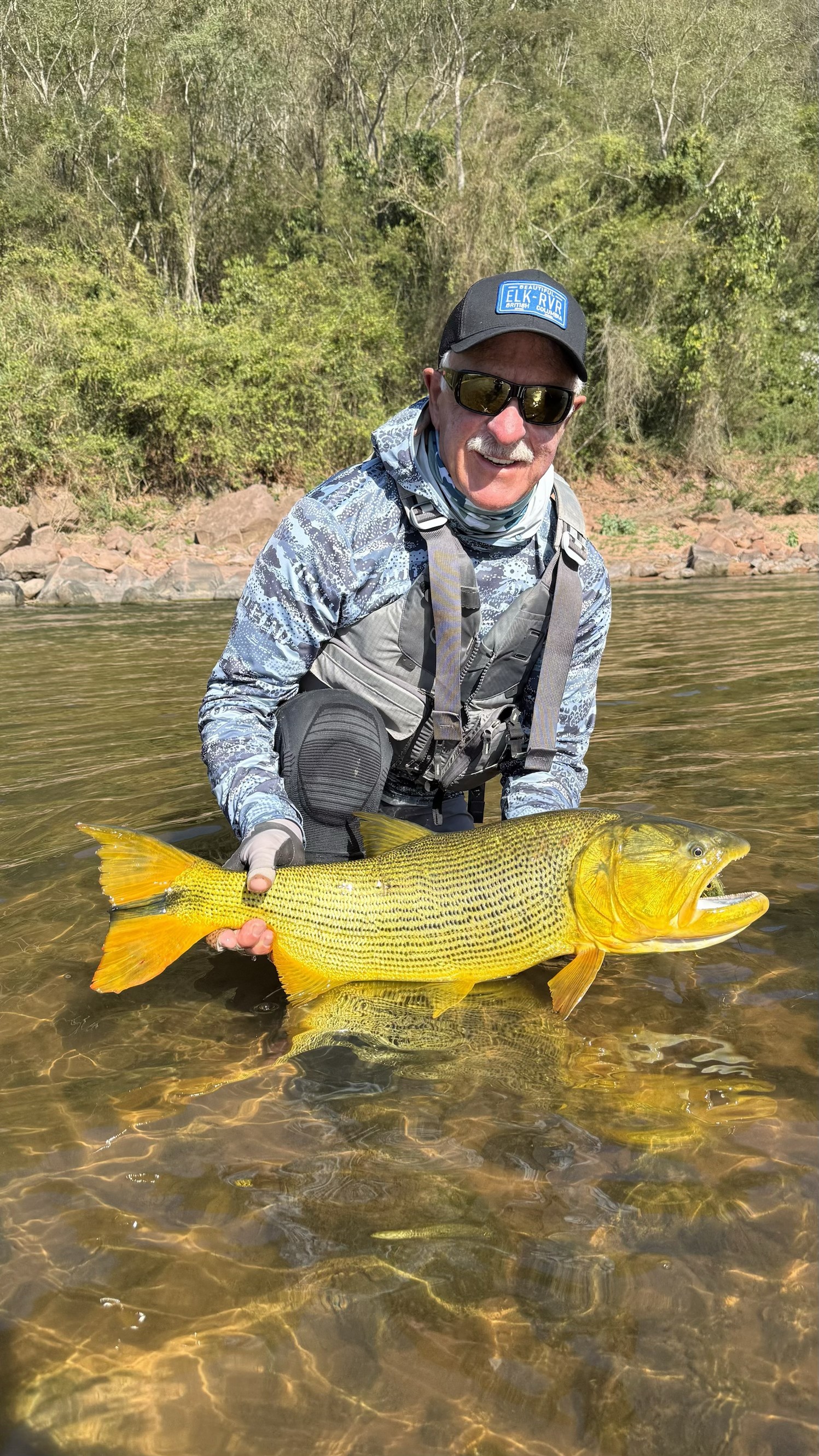 Frank with one of the two fish that closed his week