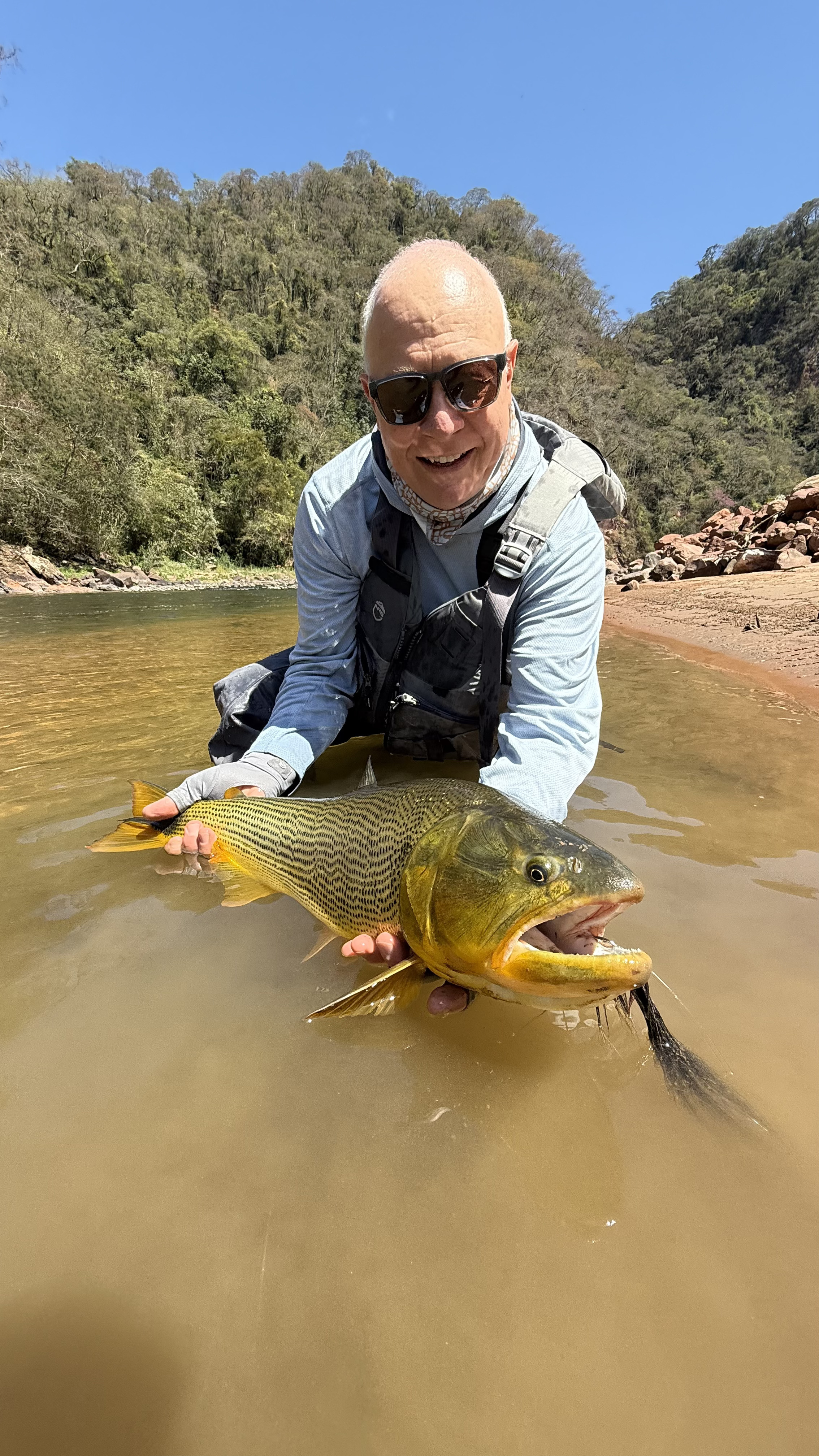 Hans with his dorado from a slow second day