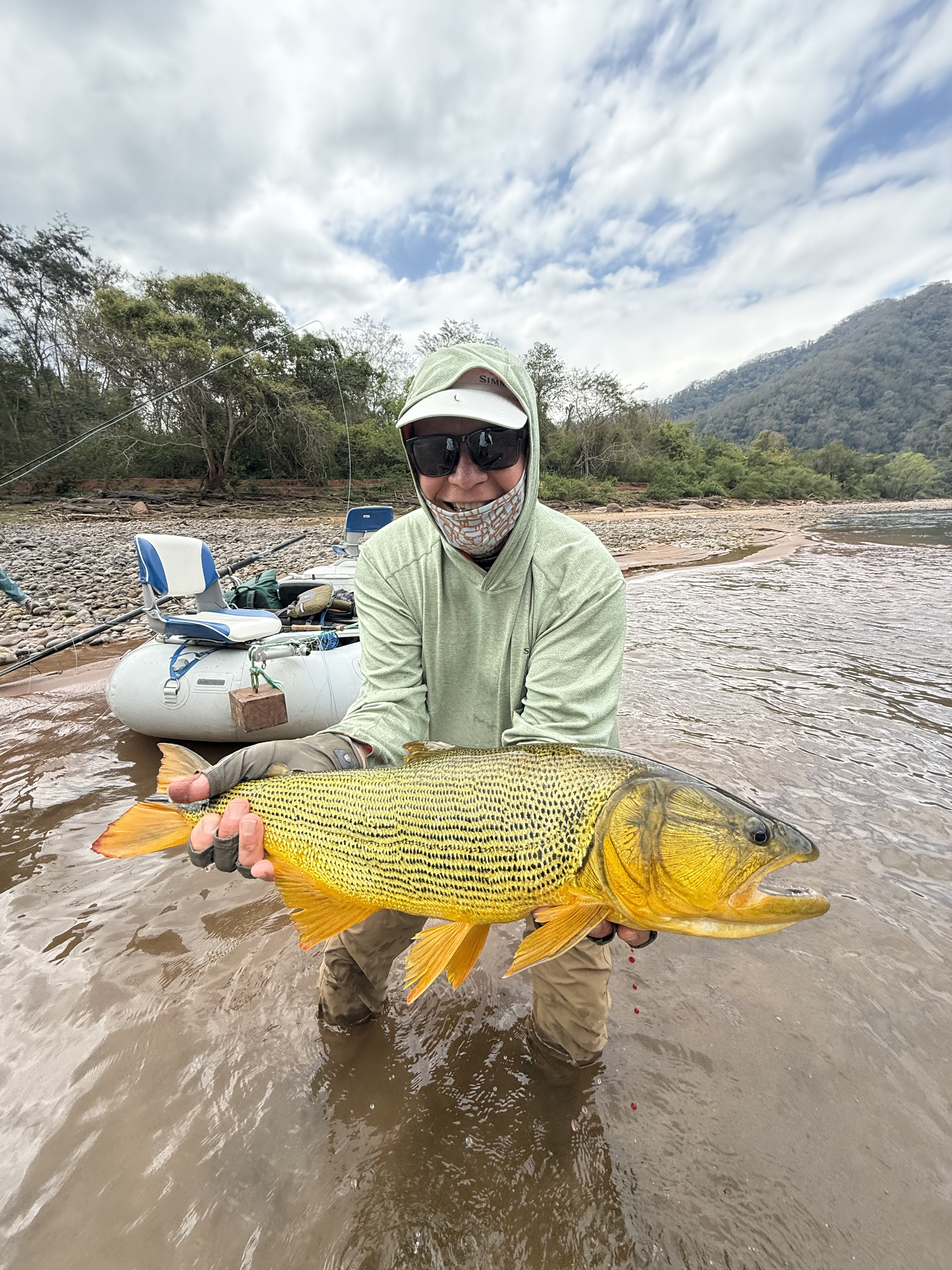 Hans with his dorado from the slowest day of the week